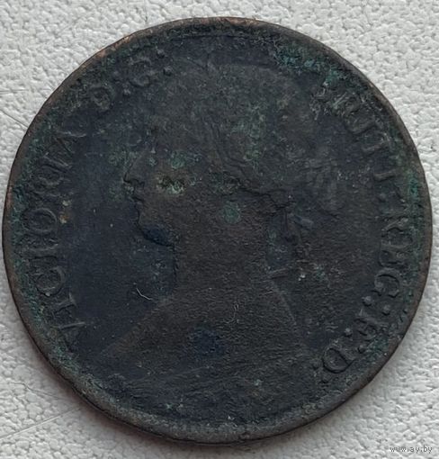 Великобритания 1 фартинг 1869 г.