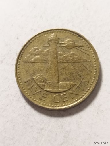 Барбадос 5 центов 1997