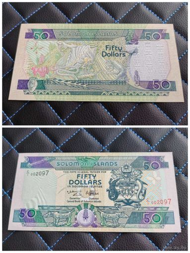 Распродажа с 1 рубля!!! Соломоновы Острова 50 долларов. 1996 г. (P-22) UNC