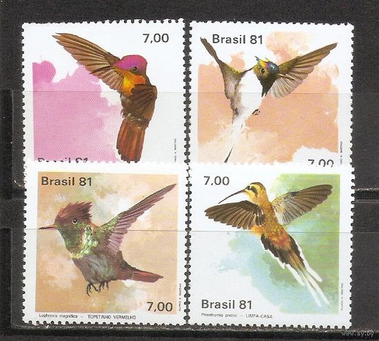 ФФ1 Бразилия 1981 Птицы