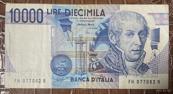 Банкнот 10000 лир. Италия. 1984 год