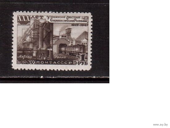 СССР-1948 (Заг.1144) ** , Украинская ССР