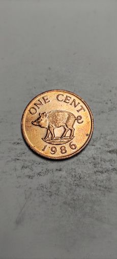 Бермуды 1 цент 1986