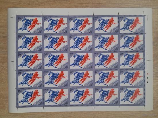 Лист 1984 г. Олимпийские игры Сараево 20 к.