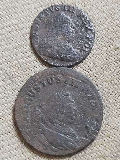 Распродажа - солид 1752г.,грош 1754г.,АВГУСТ 3,Речь Посполитая