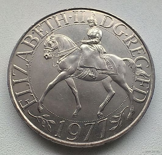 Великобритания 25 пенсов, 1977 Cеребряный юбилей царствования Елизаветы II   3-3-3