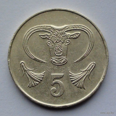 Кипр 5 центов, 1983