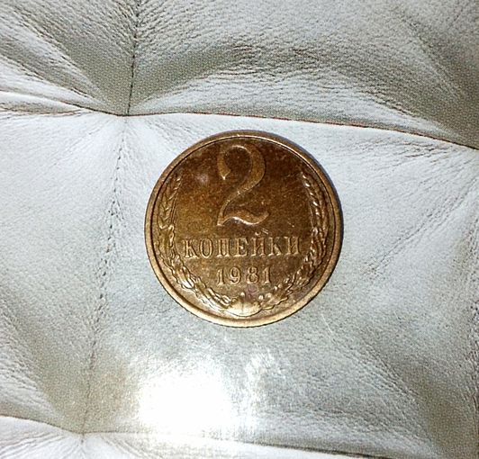 2 копейки 1981 года СССР. Шикарная родная патина!