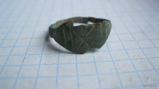 Перстень.Бронза, литье.