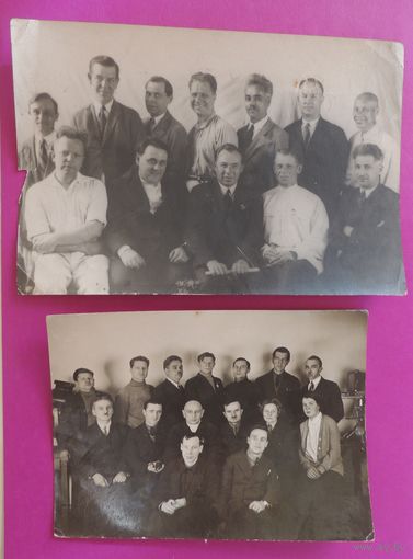 Фото "Слушатели академии всемирной пропаганды", 1934-1936 г., Москва, 2 шт.