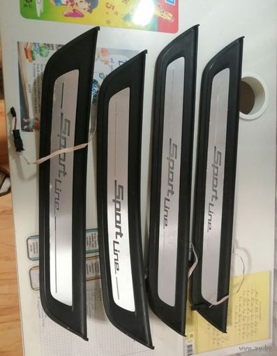 Накладки на пороги BMW 5 (G-30, G-31).