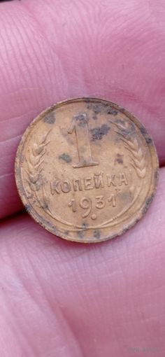 МОНЕТА 1 КОПЕЙКА 1931 ГОД . ОРИГИНАЛ  .  Распродажа Коллекции !!! . Экспресс  Аукцион не с рубля без МПЦ и прочего  .Много лотов в продаже .