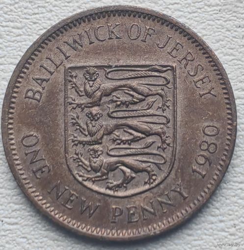 Джерси 1 новый пенни 1980