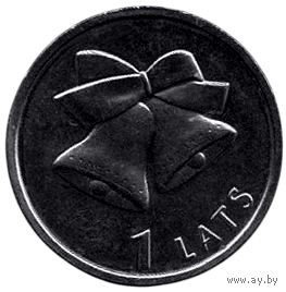 Латвийская Республика. Латвия /ІІ Республика/. 1 лат 2012. Колокольчики.