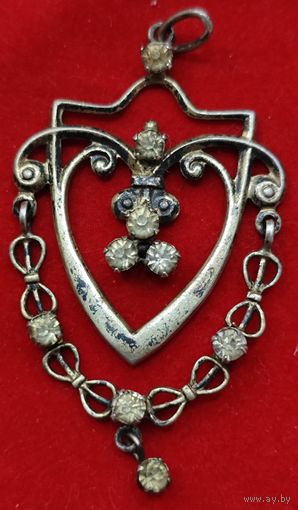 Антикварный, редчайший, серебряный подвес с нестандартной функцией . 875пр 1957 год. Артель - По заветам Ильича.