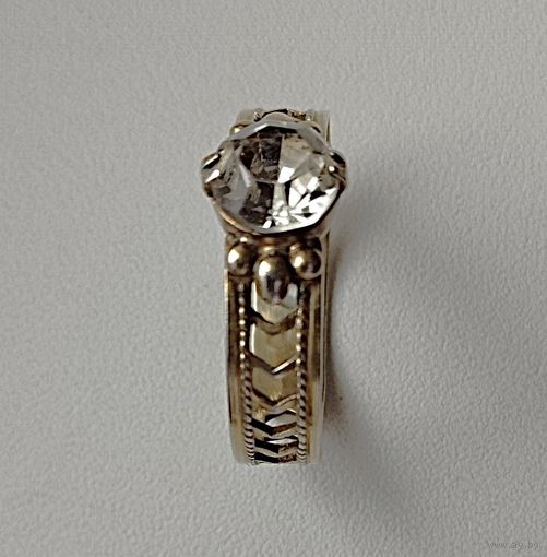 Кольцо СССР серебро 875