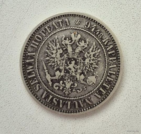 1 МАРКИ 1874 ФИНЛЯНДИЯ ВЕЛИКОЕ КНЯЖЕСТВо.