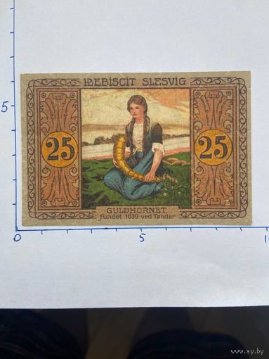 Нодгельд 25 пфеннигов Шлезвиг. Веймарская республика - 0202