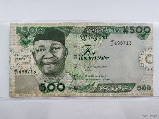 Нигерия 500 найра 2023 года