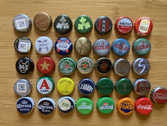 Небольшая коллекция крышек -36 шт без повторов