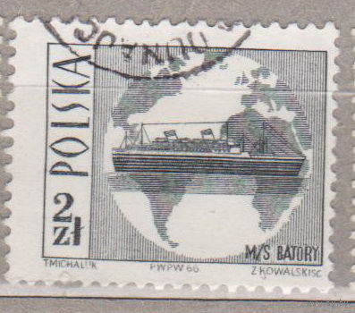Флот корабли Польша 1966 год лот 1022