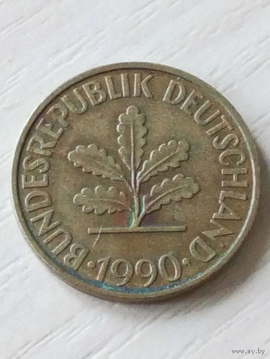 ФРГ 10 пфеннигов 1990г./D/