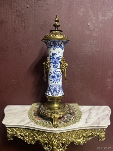 Старинная интерьерная вещица, латунь, фарфор, много лотов с рубля