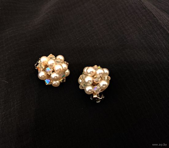 Клипсы, винтаж, подобия Лагуна