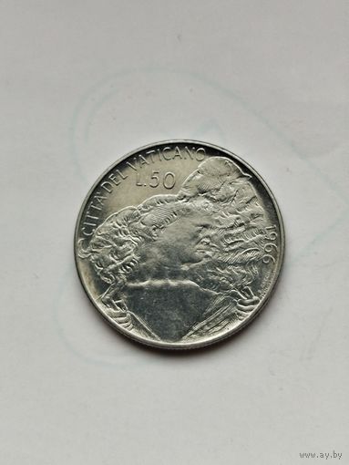 50 лир Ватикан 1966 год.