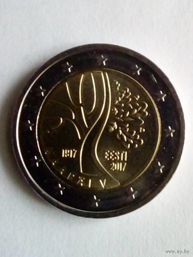 Эстония.2 евро 2017 г.Дорога Эстонии к независимости.UNC (2)