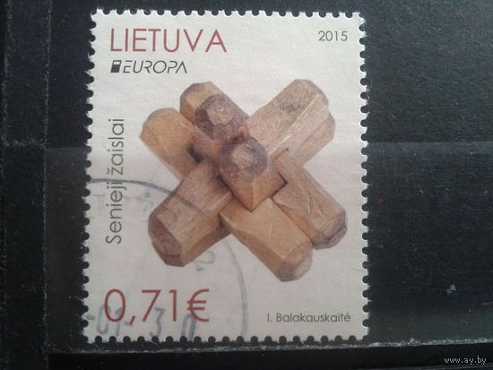 Литва 2015 Европа, детские игрушки Михель-1,6 евро гаш