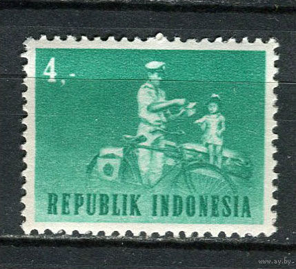 Индонезия - 1964 - Транспорт и коммуникации 4R - [Mi.438] - 1 марка. MNH.  (Лот 40Fg)-T25P11