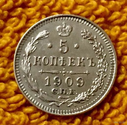 5 копеек 1909 года.
