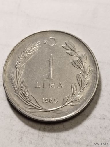 Турция 1 лира 1969