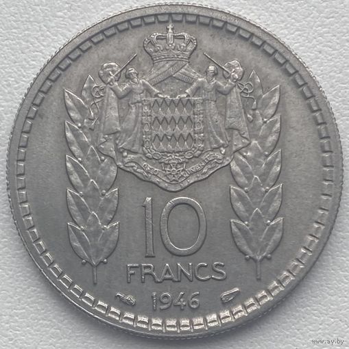 Монако 10 франков 1946 г.