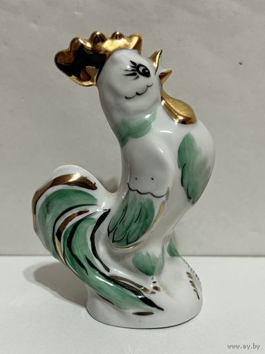 Фарфоровая статуэтка "Петух", "Петушок золотой гребешок"  ДФЗ  АУКЦИОН не с рубля без МПЦ.