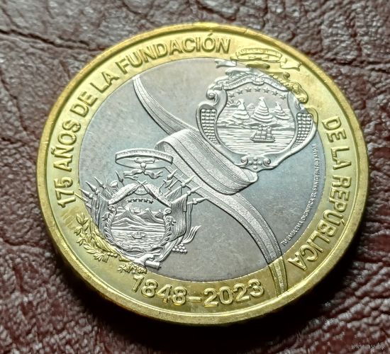 Коста-Рика 500 колонов, 2023 175 лет основанию Республики  С РУБЛЯ