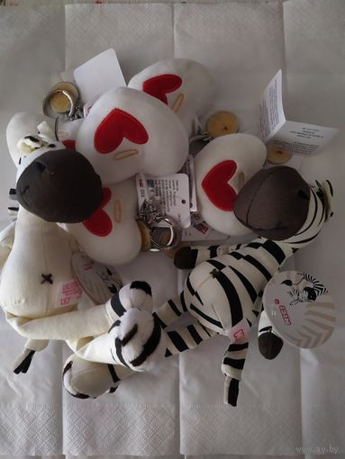 Плюшевые мини игрушки NICI(Ники Германия) MGA Entertainment (одним лотом 9 ед.)