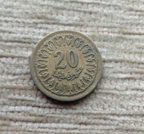 Werty71 Тунис 20 миллимов 1960