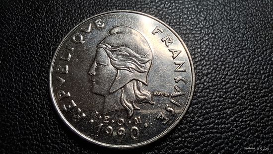 Новая Каледония 20 франков 1990
