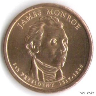 1 доллар США 2008 год 5-й Президент Джеймс Монро двор P _состояние aUNC