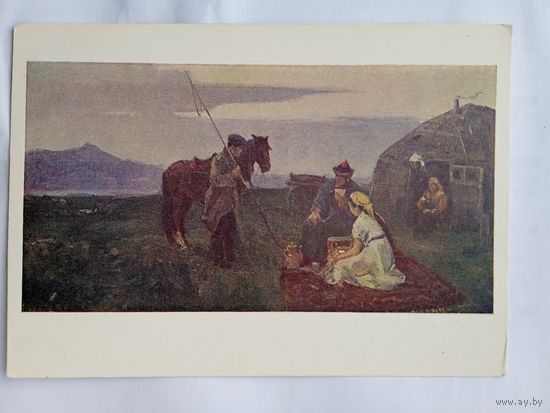 1960. соцреализм. Баженов. Родные мелодии