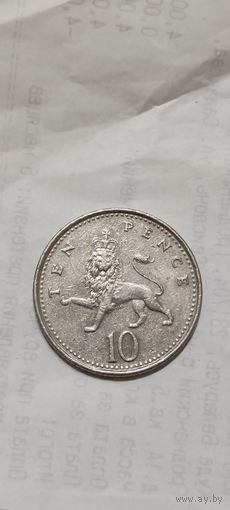 Великобритания 10 пенсе 1992