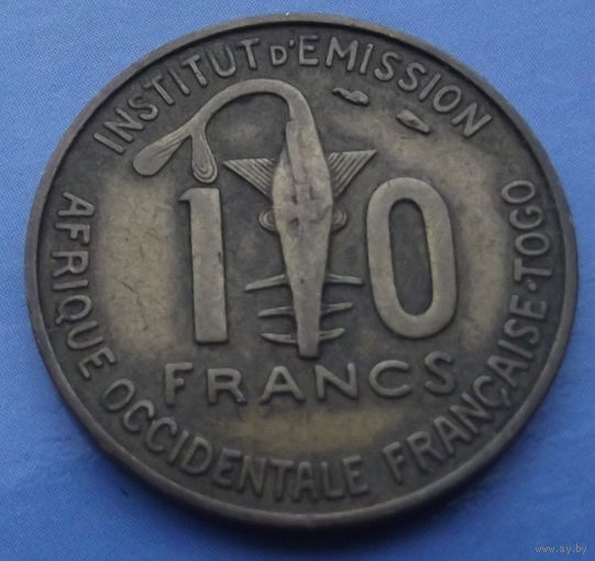 Того. 10 франков 1957