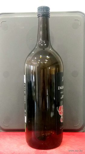 Бутылка Винная * ZAGARRON * GARNACHA * Испания * объём 1.5 литра * высота 34 см * диаметр 10 см