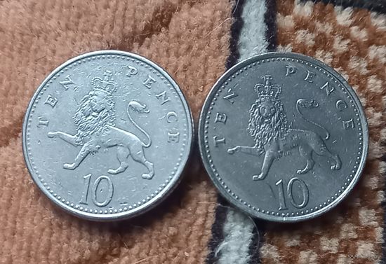 Великобритания 10 пенсов 1992