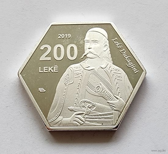 Метохия Албания 200 лек 2019 г Шестиугольная