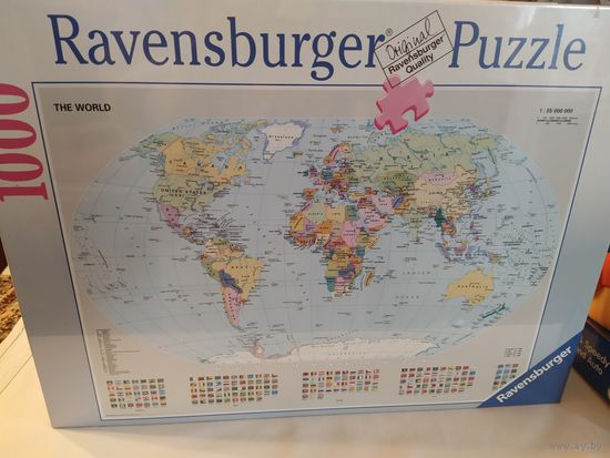 Паззл Политическая Карта мира 1000 элементов Ravensburger