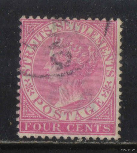 GB Колонии Стрейтс Сетлментс Малайя 1882 V Стандарт Концовка #31