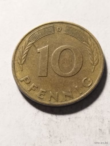 Германия 10 пфенинг 1978 D